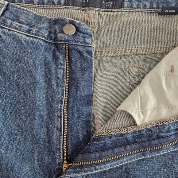 IZOD Jeans Men's 40x32 Blue Denim Classic Fit Waist Dark Wash Vintage Straight - Picture 3 of 15